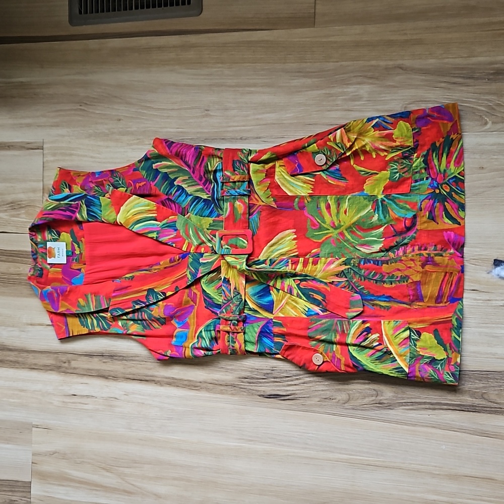 FARM Rio - Red Urban Jungle Mini Dress